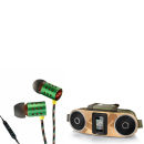 The House of Marley Bag of Rhythm Portable Audio System & Midnight Ravers Earphones with Mic - Rasta