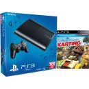 PS3: New Sony PlayStation 3 Slim Console (500 GB) - Black - Includes LittleBigPlanet: Karting