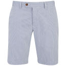 French Connection Men's Shirting Surprise Kent Stripe Shorts - Blue/White