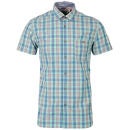 Jack & Jones Men's Cross Checked Shirt - Spring Bud Blue
