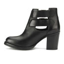 Ravel Women's Montana Leather Heeled Ankle Boots - Black
