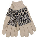 Crosshatch Men's Northstar Knitted Gloves - Ecru/Navy