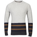 Brave Soul Herren doppler Pullover - Natur