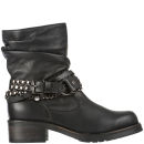 Love Moschino Women's 'Made In Italy' Biker Boots - Black