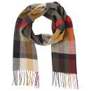 Barbour Unisex Ruthven Plaid Check Scarf - Olive