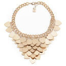 Kardashian Kollection KK Layered Heart Collar Necklace - Gold