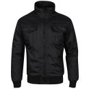 Soul Star Men's Goddy Plain Jacket - Black