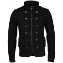 Brave Soul Men's Tobias Military Jacket - Black