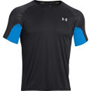 Under Armour Men's Coldback Run Short Sleeve T-Shirt - Black/Electric Blue/Reflective