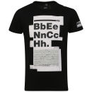 Bench Men's Letraset Print T-Shirt - Black