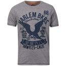 Tokyo Laundry Men's Kuromori Harlem Bikers T-Shirt - Light Grey Marl