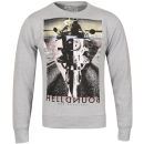 Cinch Men's Reckless Photo Print Crew Neck Sweatshirt - Grey Marl