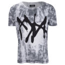 AKA Men's Ubos Scrunch Dye T-Shirt - White