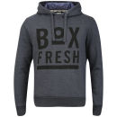 Boxfresh Men's Hagro Graphic Print Hoody - Charcoal Fleck