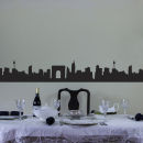 City Skyline Border Vinyl Wall Decal