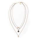 Kardashian Kollection KK Multi Row Charm Necklace - Gold
