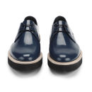 Surface to Air Men's Chunky Crepe Leather Shoes - Navy