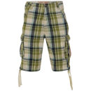 Tokyo Laundry Men's Benvolio Check Shorts - Green Check
