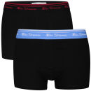 Ben Sherman Men's 2-Pack Romford Boxer Shorts - Black/Black