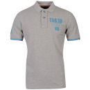 Tokyo Laundry Men's Izanagi Polo Shirt - Light Grey Marl
