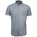 Brave Soul Men's Hades Shirt - Blue/White