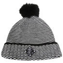 Rum Knuckles Men's Bobble Beanie - Black and White