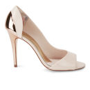 Ted Baker Women's Maceey Patent Leather Peep Toe Heels - Nude