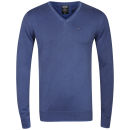 Tommy Hilfiger Men's Thiery V Neck Jumper - Coastal Blue
