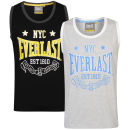 Everlast Men's 2-Pack Vest Tops - Black/Grey Marl & Grey/Cobalt
