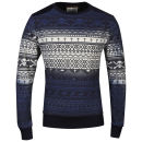 Brave Soul Men's Gothika Printed Sweatshirt - Navy