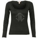 Roberto Cavalli Women's Diamante Long Sleeve T-Shirt - Black