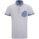 Smith & Jones Men's Dimen Polo Shirt - Light Grey