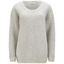 Sessun Women's Altiplano Chunky Knit Jumper - Light Stone