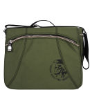Diesel Iron Zip/Safy Selvage Logo Front Messenger Bag/Laptop Case - Lily Pad Green