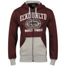 Ecko Men's Arch March Full Zip Hoody - Zinfandel/Grey Marl