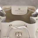Grafea Villa Bianca Medium Leather Rucksack - White/Tan