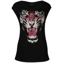 Damned Delux Women's Tiger Print T-Shirt - Black