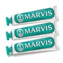 Marvis Classic Strong Mint Toothpaste Triple Pack (3 x 75 ml)