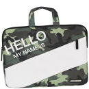 Sprayground Hello My Name is 15 Inch Laptop Case - Green/Camo