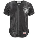 Sik Silk Men's Baseball Shirt - Black Stripe