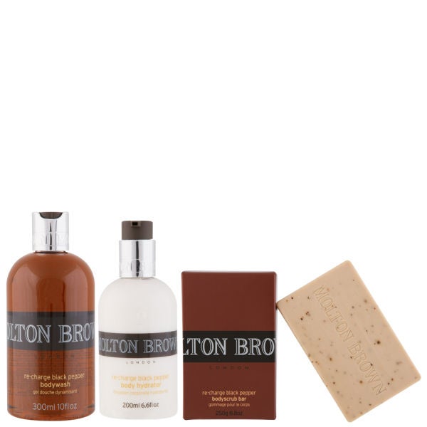 Molton Brown Black Pepper Trio (Shower Gel, Body Hydrator & Body Scrub