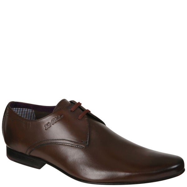 Ted Baker Men's Leather Hake Derby Shoes - Brown | Buy Online | Mankind