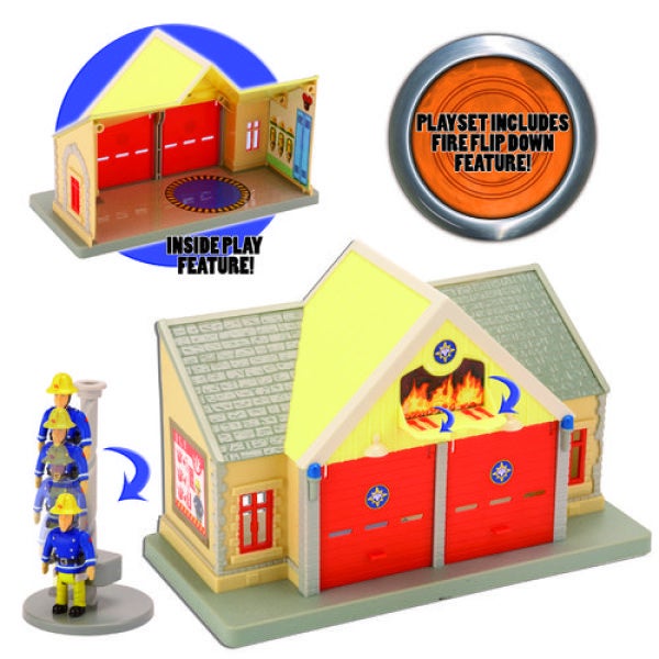 Fireman Sam Mini Playset with Figure Fire Station Toys Zavvi US