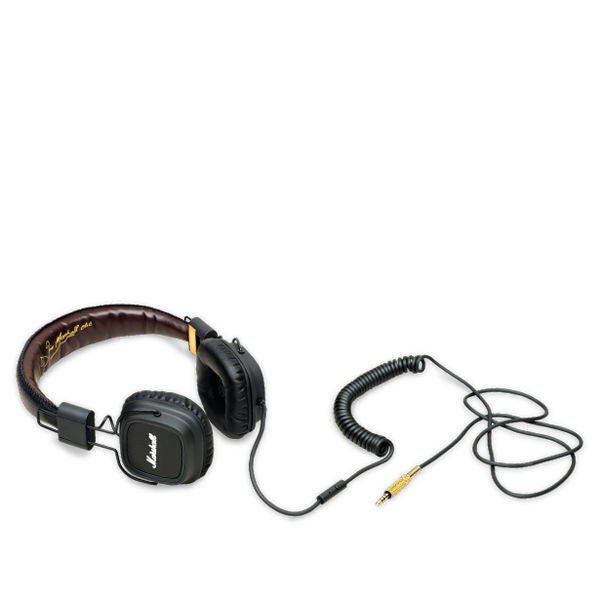 Marshall Major II Wired Headphones Black Zavvi