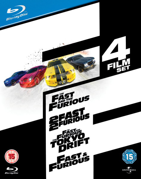 Fast and Furious - 1-4 Box Set Blu-ray - Zavvi UK