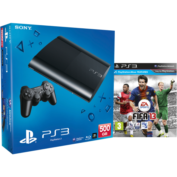 PS3: New Sony PlayStation 3 Slim Console (500 GB) - Black