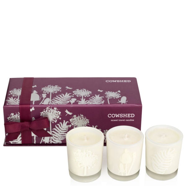 Cowshed Mixed Travel Candle Gift Set 3 Products) LOOKFANTASTIC