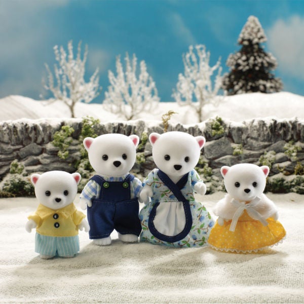 Sylvanian families polar bear family discount