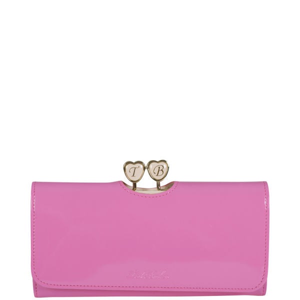 Ted Baker Women's Ronee Enamel Heart Matinee Purse Neon Pink Womens