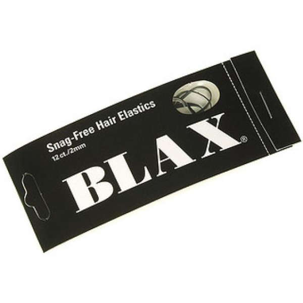Blax SnagFree 2mm Mini Braid Elastics Black/Clear HQ Hair